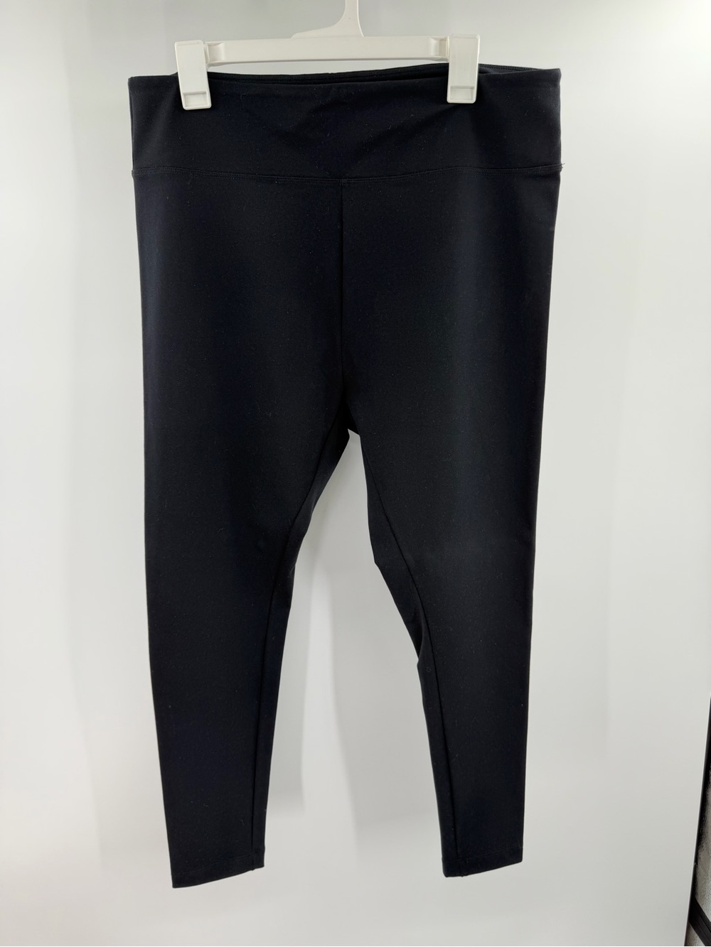 Matty M Black Double Lined Nylon Black Leggings Full Length XXL New with tags